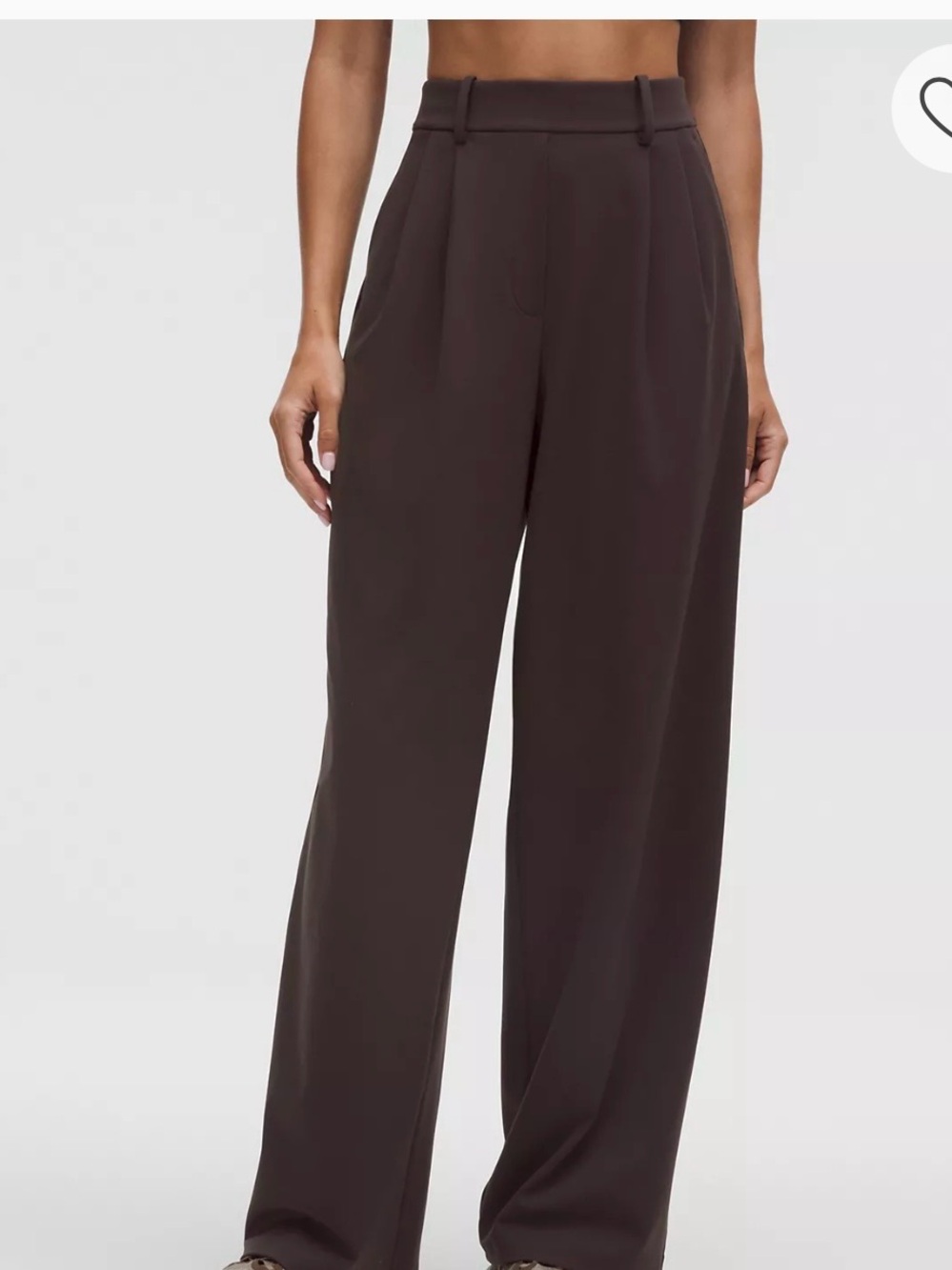 lululemon Daydrift High-Rise Wide-Leg Trouser in Sequoia (brown)
